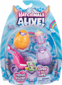 Set igralni Hatchimals Alive, dvojčka v vozičku