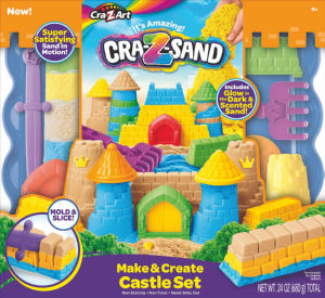 Set Crazart, Grad Cra – Z – Sand, kinetični pesek, 680 g