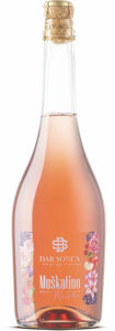 Vino peneče Dar sonca, Muškatino Rose, alk.7 vol%, 0,75 l