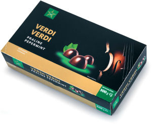 Čokoladne Praline Tuš, Verdi, pepermint, 500 g