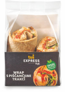 Wrap Tuš express To Go, s piščančjimi stripsi, 175 g