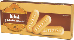 Keksi Tuš, z dodanimi vitamini, 150 g