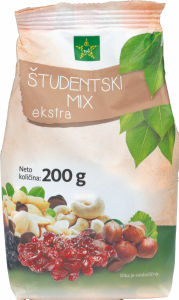 Študentski mix Tuš, s čokolado, 200 g