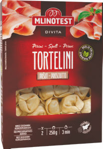 Tortelini Divita pirini, s pršutom, 250 g