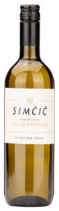 Vino Chardonnay Simčič, alk.13 vol%, 0,75 l