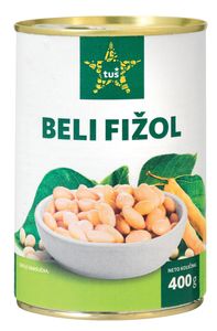 Fižol Tuš, beli, 400 g