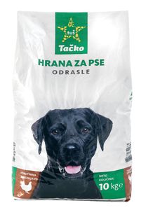 Briketi za pse Tačko, perutnina, zelenjava, 10kg