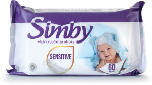 Vlažilni robčki Simby, Sensitive, 60/1