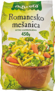 Zelenjava mešana Natureta, Romanesco, zamrznjeno, 450 g