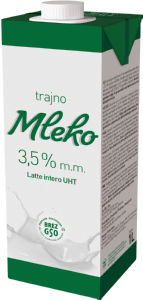 Mleko Zelene doline, UHT, 3,5 % m.m., 1 l