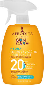 Mleko Afrodita, Sun Care, za zaščito pred soncem, SPF 20, 200 ml