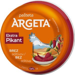 Pašteta Argeta, kokošja, ekstra pikant, 95 g