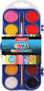 Barvice vodene Target, oval, 12/1