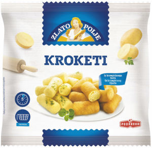 Kroketi Zlato Polje, krompirjevi, zamrznjeni, 1 kg