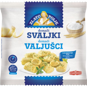 Svaljki Zlato Polje, domači, krompirjevi, zamrznjeno, 400g