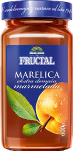 Marmelada Fructal, marelica, ekstra domača, 600 g