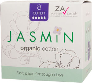 Higienski vložki Jasmin, super, Organic A8