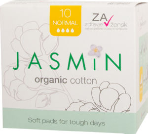 Higienski vložki Jasmin, normal, Organic A10