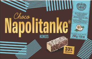 Napolitanke Choco, kokos, 250 g