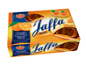 Biskvit Jaffa duo, pomaranča, 250 g