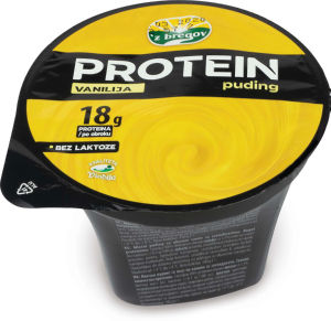 Puding protein, vanilija, brez laktoze, 180 g