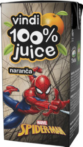 Sok Vindi, Disney Spiderman, 100% pomaranča, 0,2 l