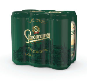 Pivo Staropramen, alk. 5 vol %, 6 x 0,5 l