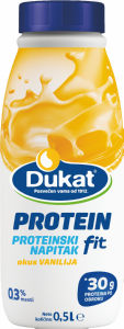 Mleko Dukat Fit, vanilija, 0,5 % m.m., 0,5.l