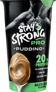 Puding Stay Strong Pro, z aromo lešnika, s sladili, 200 g