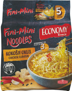 Testenine instant Podravka, Fini Mini noodles, kokošji, 375 g