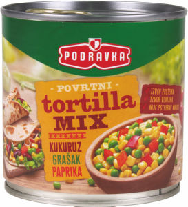 Mešana zelenjava Podravka, Tortilla mix, 300 g