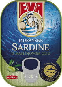 Sardine Eva, v oljčnem olju, 100 g