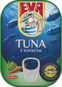 Tuna Eva, z zelenjavo, 100 g