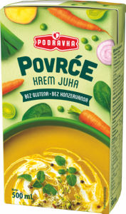 Juha Podravka, instant, zelenjavna, kremna, 500 ml