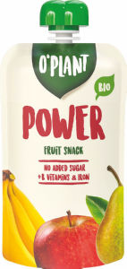 Kaša Bio sadna O’Plant, Power, jabolko, hruška, banana, 200 g