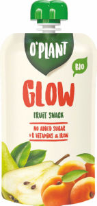 Kaša Bio sadna O’Plant, Glow, hruška, marelica, 200 g