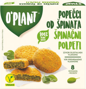 Polpeti O’Plant, špinačni, zamrznjeno, 450 g