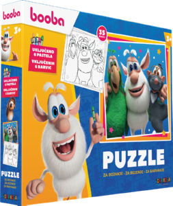 Puzzle Booba, za barvanje, 35/1