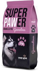 Briketi za psa Super Pawer, govedina, 3 kg