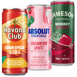 Pijača, Havana club, Cuban rum&cola, alk.10 vol.%, 0,33 l