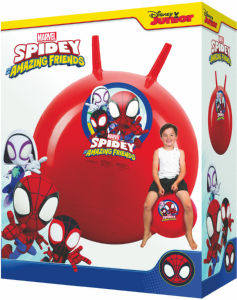 Žoga skakalna Spidey & Friends, z ročaji, 45 – 50 cm