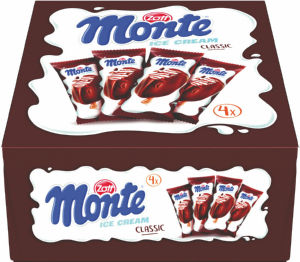 Sladoled Monte Zott, na palčki, 4 × 85 ml