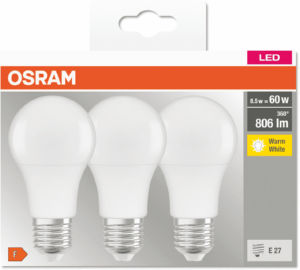 Žarnica Led Osram, Base Classic, 8,5W, E27, 3/1