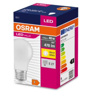 Žarnica Led Osram, Value, 4,9W, E14