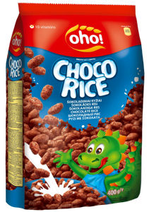 Kosmiči za zajtrk Oho, Choco rice, 400 g