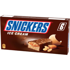 Sladoled palčka Snickers ice, 6 x 45,6 g