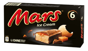 Sladoled palčka Mars ice, 6 x 40 g