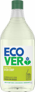 Detergent Ecover, za pomivanje posode, Limone & Aloe Vera, 450 ml