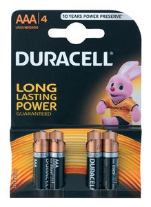 Baterijski vložki Duracell, basic AAA/K4
