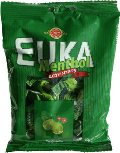 Bonboni Euka, menthol, 90 g